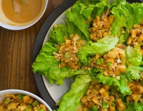 Wraps de laitue au soja