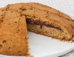 Mega cookie fourré au chocolat