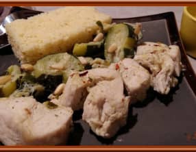 Poulet aux courgettes et cumin