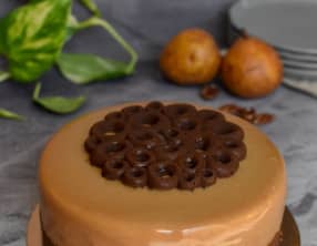 Entremets poire noix de pécan