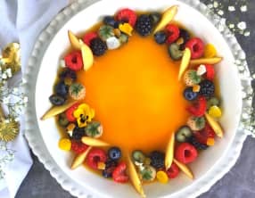 Muhallabeya au caramel de nectarine