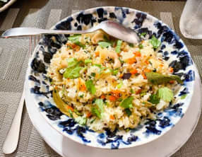 Riz sauté indien aux carottes