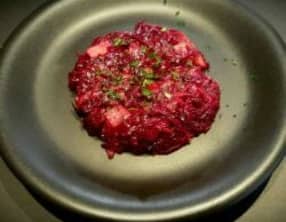 Salade de betterave crue et pomme