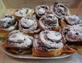 Roulés briochés au chocolat