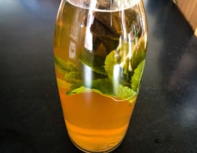 Thé glacé menthe citron