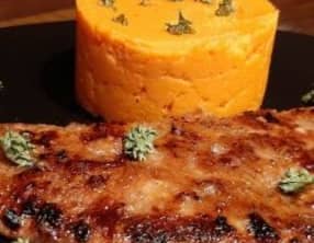 Foie de veau et purée de patates douces