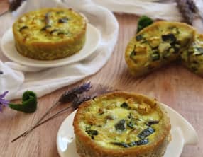 Tartelettes salées à la courgette
