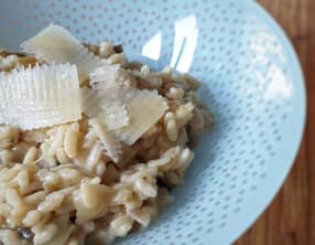 Risotto crémeux à l’aubergine