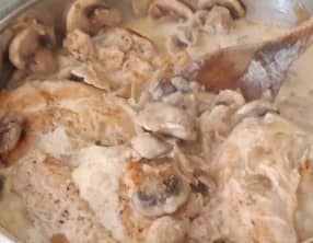 Aiguillettes de Poulet aux champignons
