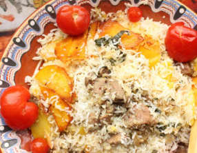 Pilaf géorgien d'agneau au carvi