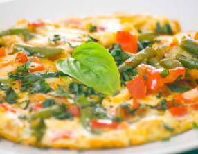 Pizza au saumon et asperges