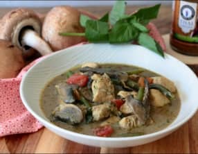 Poulet thaï au curry vert