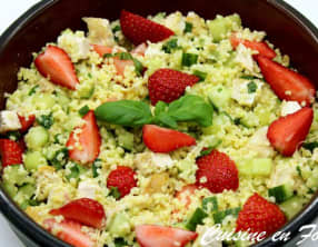 Taboulé de millet aux fraises
