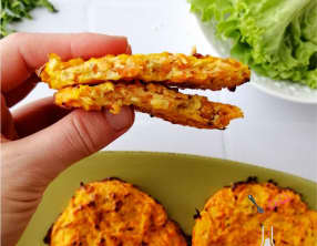 Galettes aux carottes et à la ricotta