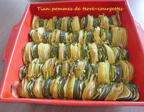 Tian pommes de terre courgettes