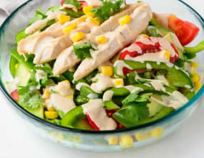 Salade de poulet tomate et poivron