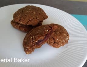 Cookies noisette fourrés au chocolat