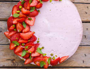 Cheesecake à la fraise