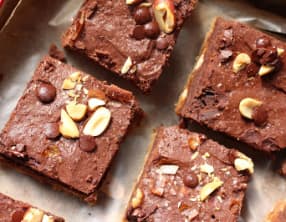 Brookies au beurre de cacahuètes