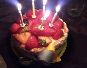 Charlotte aux fraises aux biscuits de Reims