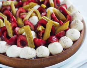 Tarte Cerise Rhubarbe Tonka