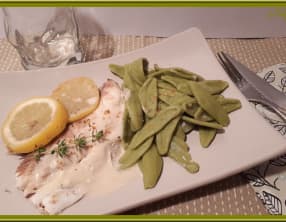 Poisson maigre au thym et citron au four