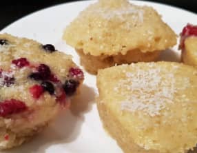 Mini cakes rapides à la noix de coco
