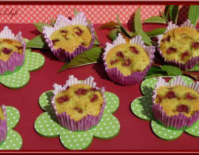 Moelleux à la cerise et pistache