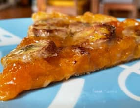 La tarte aux abricots-pays et banane