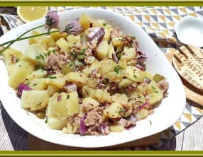 Salade de pommes de terre au thon