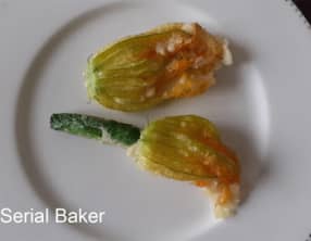 Tempura de fleurs de courgette