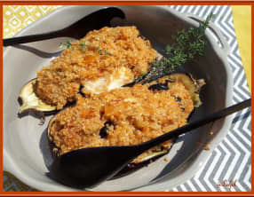 Aubergines farcies au quinoa