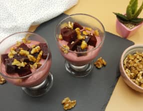 Verrines betterave et fromage frais