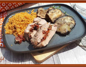 Filet mignon farci aux tomates séchées