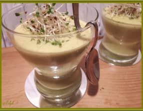 Velouté de courgettes au lait de coco