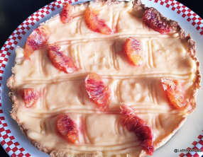 Tarte au curd de citron et d'orange sanguine