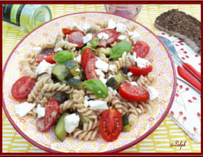 Salade de pâte aux légumes d’été