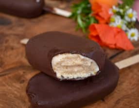 Esquimaux pêches et abricots rôtis miel romarin