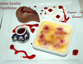 Crème brûlée framboise