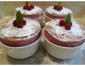 Soufflés aux framboises