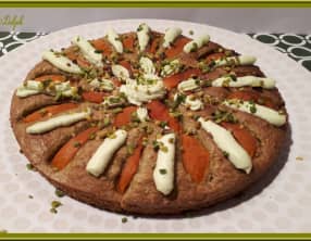 Financier abricots pistache à partager