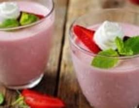 Panna cotta à la fraise