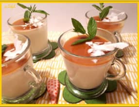 Panna cotta et coulis d’abricot