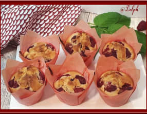 Muffins légers aux framboises