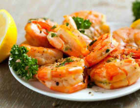 Crevettes à l'ail et citron