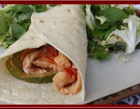 Wraps de dinde au Garam Masala