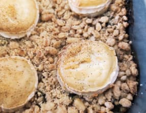 Crumble courgette chèvre