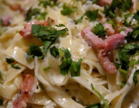 Tagliatelles à  la Fourme d'Ambert