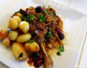 Tajine de canard cerises pistaches