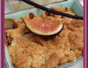 Crumble vanillé aux figues